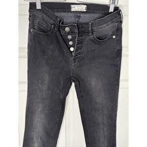 Free People Black Skinny Jeans Women's 28 Slim Denim Pants